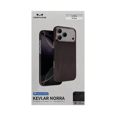 Чехол накладка iPhone 17 Pro KEEPHONE KEVLAR NORRA золотой оптом по низким ценам!