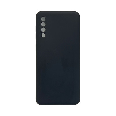 Чехол накладка Silicone Case Samsung A50 черный оптом по низким ценам!