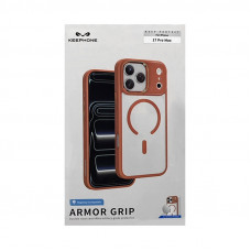 Чехол накладка iPhone 17 Pro Max KEEPHONE ARMOR GRIP Magsafe оранжевый