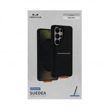 Чехол накладка Samsung S26 ULTRA KEEPHONE SUEDEA черный