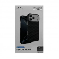 Чехол накладка iPhone 17 Pro Max KEEPHONE KEVLAR PARIS черный