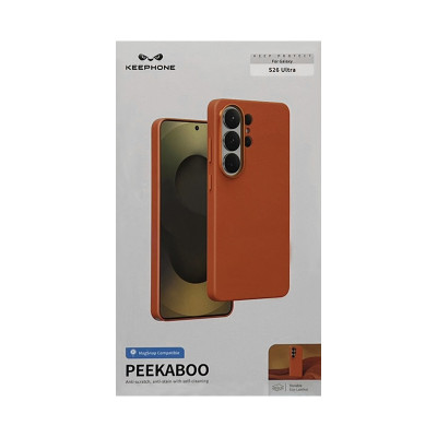 Чехол накладка Samsung S26 ULTRA KEEPHONE PEEKABOO Magsafe оранжевый оптом по низким ценам!