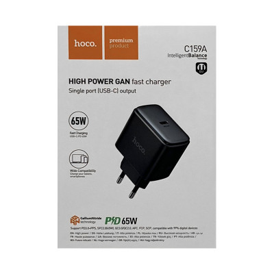 СЗУ Блок Hoco C159A PD65W черный оптом по низким ценам!