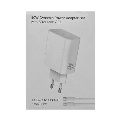 СЗУ Блок Hoco C162A PD40W + кабель Type-C Type-C белый оптом по низким ценам!