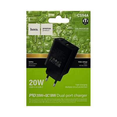 СЗУ Блок Hoco CS94A PD20W черный оптом по низким ценам!