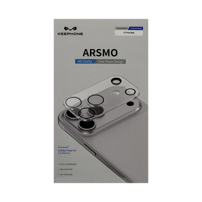 Защитное стекло на камеру KEEPHONE ARSMO iPhone 17 Pro Max прозрачный оптом по низким ценам!