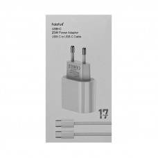 СЗУ Блок FaizFull FC220 PD25W + кабельType-C Type-C 1m