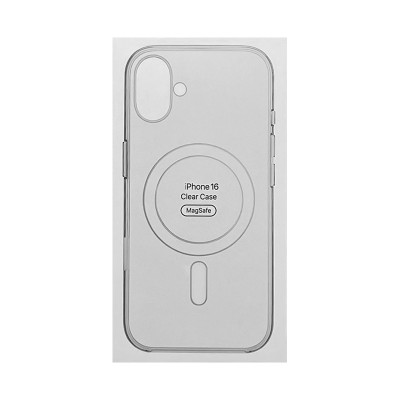 Чехол пластик iPhone 16 Magsafe прозрачный IC оптом по низким ценам!