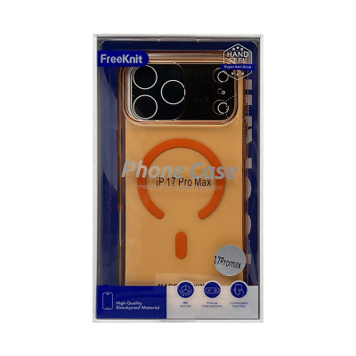 Чехол накладка iPhone 17 Pro Max FreeKNIT MAGSAFE затемненый с защитой камеры оптом по низким ценам!