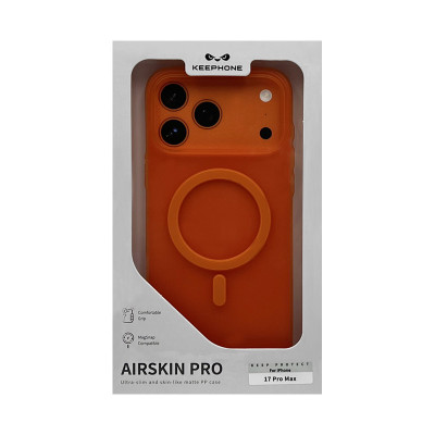 Чехол накладка iPhone 17 Pro Max KEEPHONE AIRSKIN PRO оранжевый оптом по низким ценам!