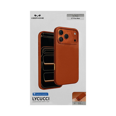 Чехол накладка iPhone 17 Pro Max/18 Pro Max KEEPHONE LYCUCCI оранжевый оптом по низким ценам!
