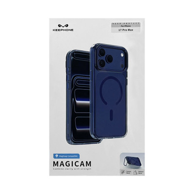 Чехол накладка iPhone 17 Pro Max KEEPHONE MAGICAM темно-синий оптом по низким ценам!