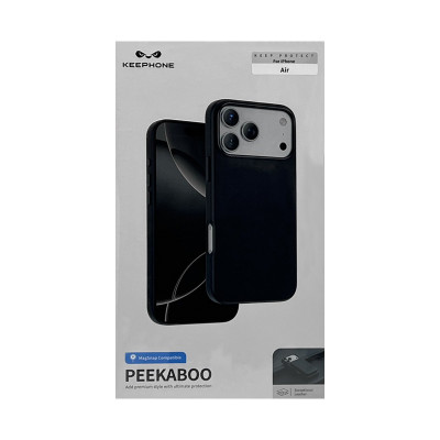 Чехол накладка iPhone 17 Air KEEPHONE PEEKABOO черный оптом по низким ценам!