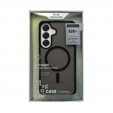 Чехол накладка Samsung S26 PLUS KEEPHONE MagSnape Magsafe черный