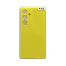 Чехол накладка Samsung S25 Plus матовый желтый
