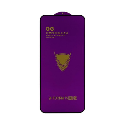 Защитное стекло OG Xiaomi Redmi 15 черный техпак оптом по низким ценам!