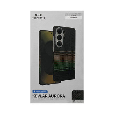 Чехол накладка Samsung S26 ULTRA KEEPHONE KEVLAR AURORA оптом по низким ценам!