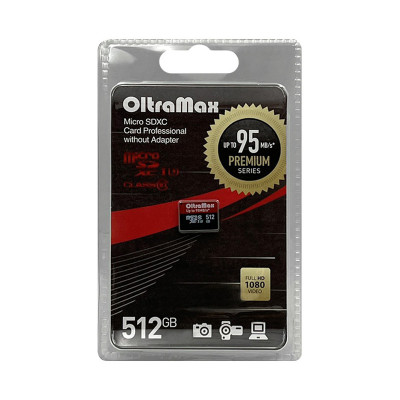 512 GB Micro SD OltraMax Premium UHS-I U3 wo оптом по низким ценам!