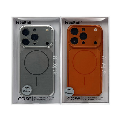 Чехол накладка iPhone 15 Pro FreeKnit Magsafe Имитация 17 Pro оптом по низким ценам!