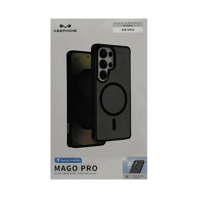 Чехол накладка Samsung S26 ULTRA KEEPHONE MAGO Pro Magsafe черный оптом по низким ценам!