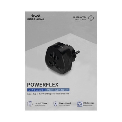 Переходник универсальный KEEPHONE POWERFLEX черный оптом по низким ценам!