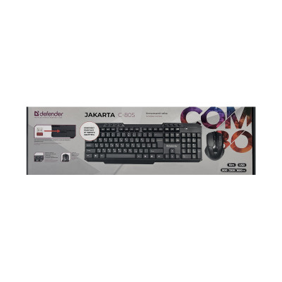 Клавиатура беcпроводная + мышь Defender JAKARTA C-805 оптом по низким ценам!