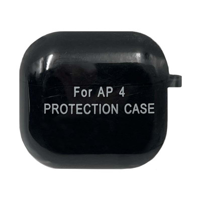 Чехол Silicone Case AirPods 4 с карабином черный оптом по низким ценам!