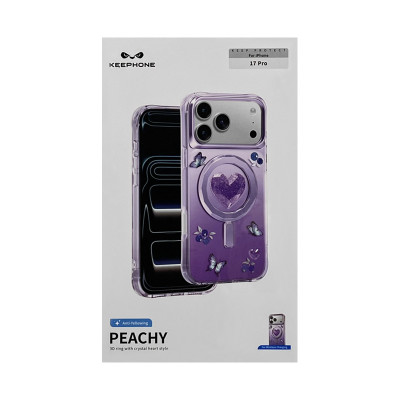 Чехол накладка iPhone 17 Pro KEEPHONE PEACHY лаванда оптом по низким ценам!