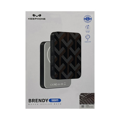 Внешний аккумулятор KEEPHONE BRENDY 10000 Magsafe серо-коричневый узор оптом по низким ценам!