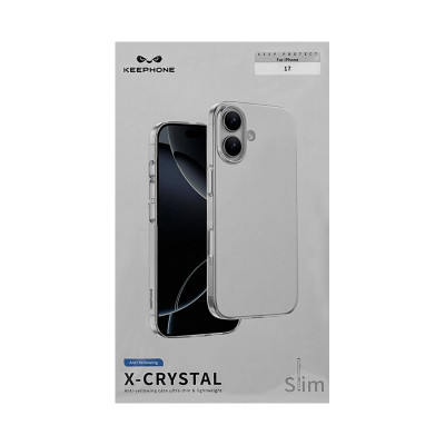 Чехол накладка iPhone 17 KEEPHONE X-CRYSTAL прозрачный оптом по низким ценам!
