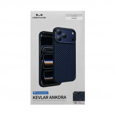 Чехол накладка iPhone 17 Pro KEEPHONE KEVLAR ANKORA синий