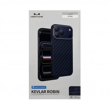 Чехол накладка iPhone 17 Pro KEEPHONE KEVLAR ROBIN синий