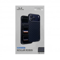 Чехол накладка iPhone 17 Pro Max KEEPHONE KEVLAR ROBIN темно-синий