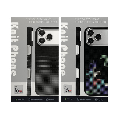 Чехол накладка iPhone 16 Pro Max FreeKnit Magsafe карбон оптом по низким ценам!
