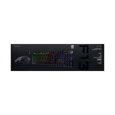 Клавиатура проводная игровая + мышь Smartbuy F13 черный оптом по низким ценам!