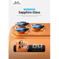 Защитное стекло на камеру KEEPHONE SAPPHIRE VITA iPhone 17Pro Max оранжевый