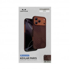 Чехол накладка iPhone 17 Pro KEEPHONE KEVLAR PARIS оранжевый