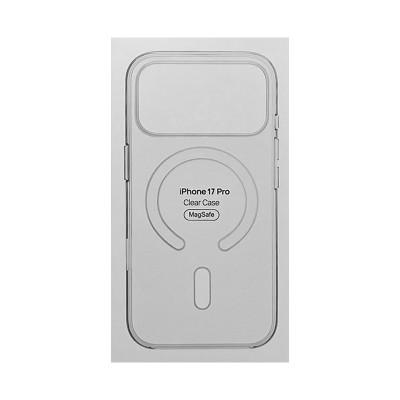 Чехол пластик iPhone 17 Pro Magsafe прозрачный IC оптом по низким ценам!