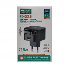 СЗУ Блок FaizFull FC196 GAN + кабель Type-C Type-C черный