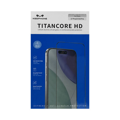 Защитное стекло KEEPHONE TITANCORE HD iPhone 17 Pro/17/16Pro оптом по низким ценам!