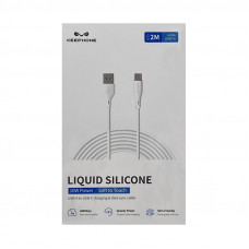 Кабель Type-C KEEPHONE LIQUID белый 2m
