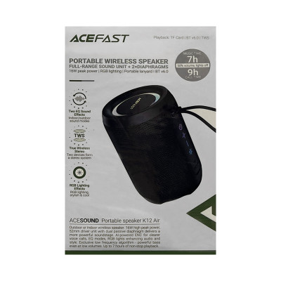 Колонка беспроводная ACEFAST K12 Air 16W черный оптом по низким ценам!