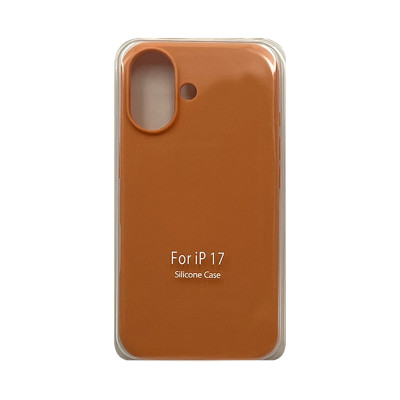 Чехол накладка Silicone Case (без лого) iPhone 17 персиковый оптом по низким ценам!