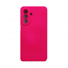Чехол накладка Silicone Case Samsung A27 ярко-розовый