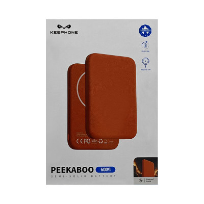 Внешний аккумулятор KEEPHONE PEEKABOO 5000 оранжевый оптом по низким ценам!