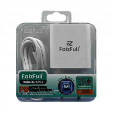 СЗУ Блок FaizFull FC214 PD35W + кабельType-C Type-C 1m белый