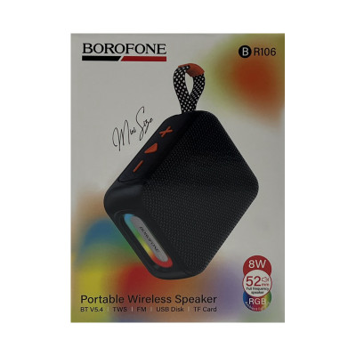 Колонка блютуз Borofone BR106 черный оптом по низким ценам!