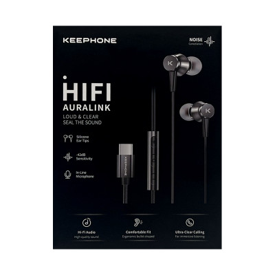 Наушники Type-C KEEPHONE черный оптом по низким ценам!