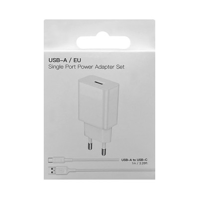 СЗУ USB Borofone BA110A + кабель Type-C белый оптом по низким ценам!