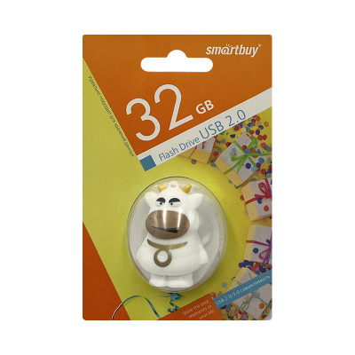 USB 32GB Smartbuy Bull белый оптом по низким ценам!